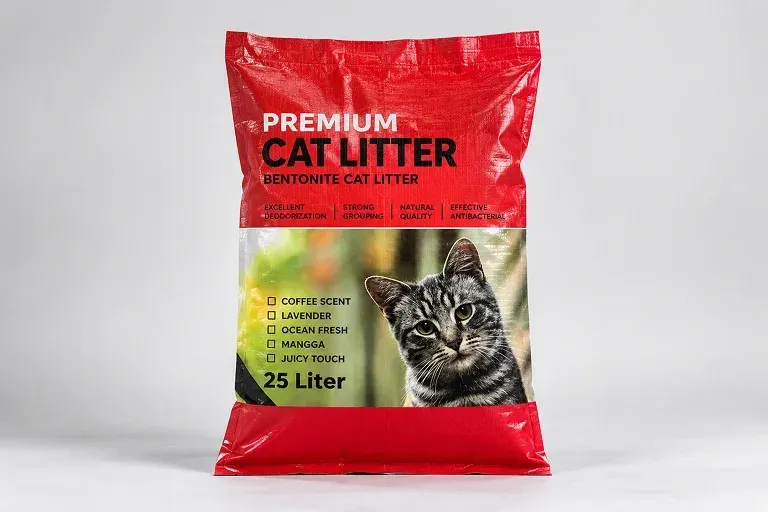 Kemasan Cat Litter Kimochi produksi Javaplas